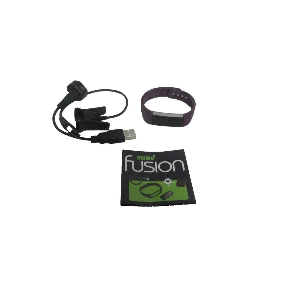 Striiv Fusion Fitness Activity Tracker & Smartwatch with Charging Cradle& Purpl